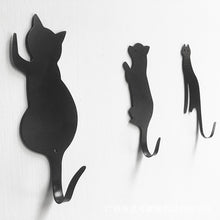 Load image into Gallery viewer, 3pcs Cute Cat Tail Wall Hooks Ultra-Powerful Super Strong Hanger Metal Hook  Self Adhesive Towel Rack Key Hanger Door Wall Decor