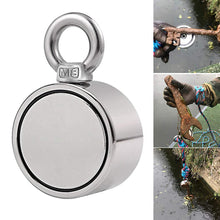 Load image into Gallery viewer, Double-Sided Magnetic Ring Super Powerful Fishing Magnets Salvage Magnetic Ring Hook For Fishing Lifting Hanging Retrieving
