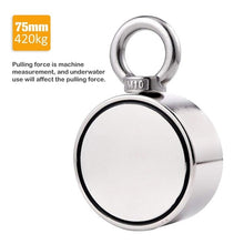 Load image into Gallery viewer, Double-Sided Magnetic Ring Super Powerful Fishing Magnets Salvage Magnetic Ring Hook For Fishing Lifting Hanging Retrieving